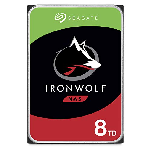 Seagate IronWolf 8TB NAS Internal Hard Drive HDD – CMR 3.5 Inch SATA 6Gb/s 7200 RPM 256MB Cache for RAID Network Attached Storage