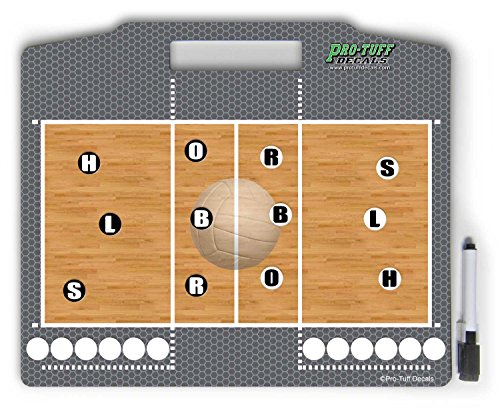Pro-Tuff Decals Coaches Helper Magnetic Volleyball Board for Plays and Court Position Volleyball Magnet Board Volleyball Play Board