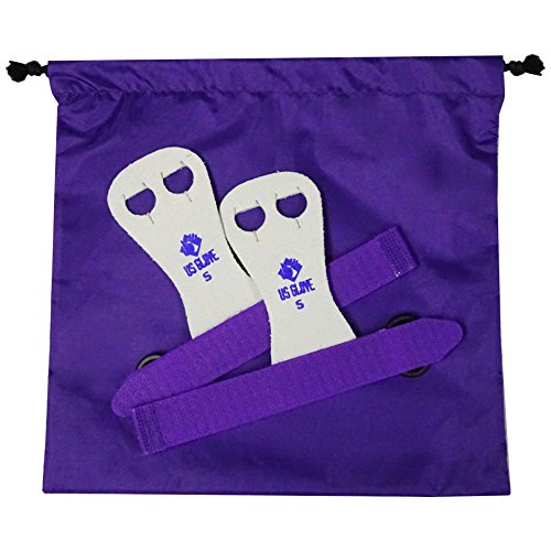 Z ATHLETIC Rainbow Beginner Grips and Grips Bag Bundle for Gymnastics (Small, Purple)