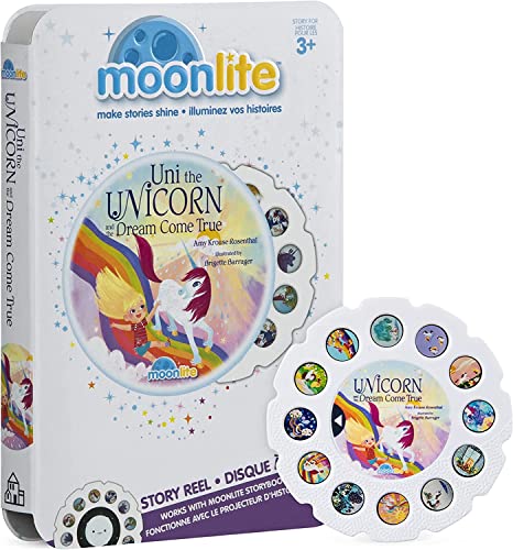 Moonlite Storybook Reels For Flashlight Projector, Kids Toddler | Uni the Unicorn and the Dream Come True | Single Reel Pack Story for 12 Months and Up
