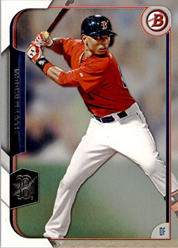 Mookie Betts 2015 Topps BOWMAN Series Mint First Year Rookie Card #27 Picturing this Boston Red Sox Star in His Red Jersey