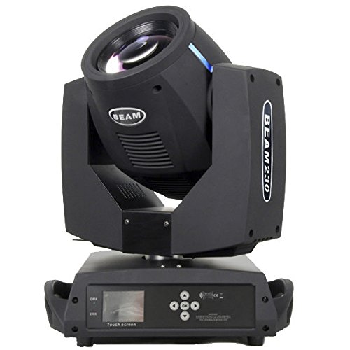 Tawelun 7R 230W Beam Stage Moving Head Light, DMX512 Channel Control, 14 Gobos and 14 Colors with Rainbow Effect for Stage Disco Club Lighting