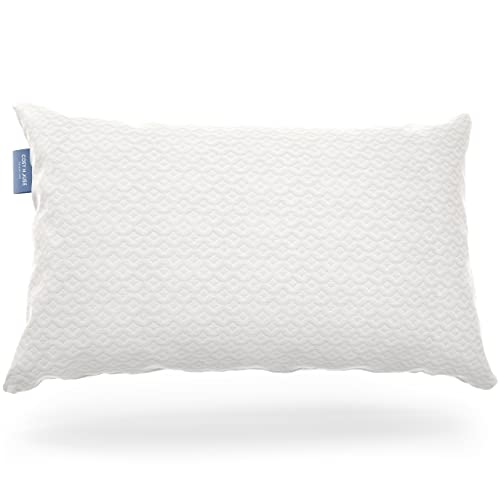 Cosy House Collection Luxury Bamboo Viscose Shredded Memory Foam Pillow – Adjustable & Removable Fill – Soft, Cool & Breathable Cover with Zipper Closure for Side, Back, & Stomach Sleepers (Queen)