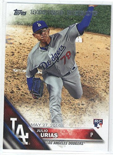 2016 Topps Update #US136 Julio Urias Los Angeles Dodgers MLB Baseball Card (RC – Rookie Card) NM-MT