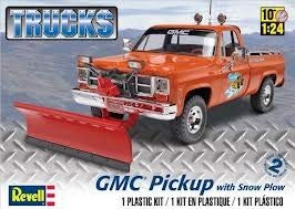 Revell #7222 Trucks GMC Pickup with Snow Plow 1/24 Scale Plastic Model Kit,Needs Assembly