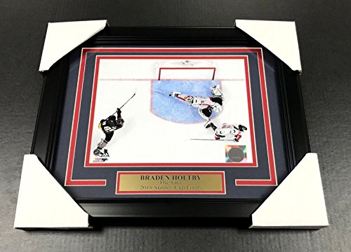 BRADEN HOLTBY THE SAVE WASHINGTON CAPITALS 8X10 FRAMED #2 2018 STANLEY CUP