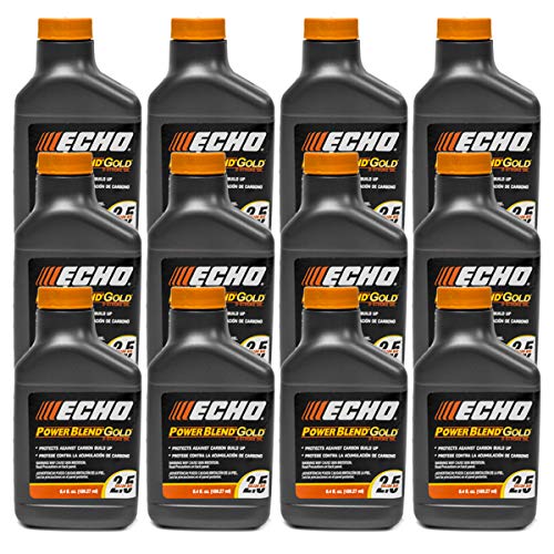 12PK Echo Oil 6.4 oz Bottles 2 Cycle Mix for 2.5 Gallon – Power Blend 6450025