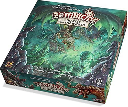 Zombicide Horde No Rest for The Wicked Board Game Expansion | Strategy Game | Cooperative Game for Teens and Adults | Zombie Game Green and Black