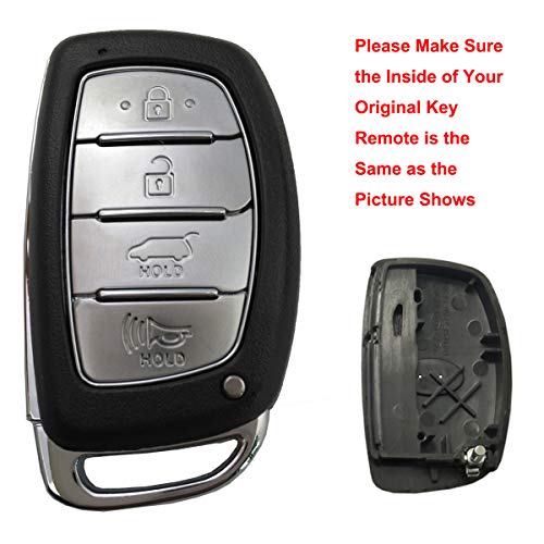 Horande Replacement Key Fob Cover Case fit for Hyundai Sonata Tucson Elantra Keyless Entry Key Fob Shell