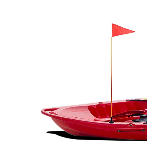 Lixada 120cm/ 4ft Kayak Safety Flag for Boat Canoe Yacht Dinghy