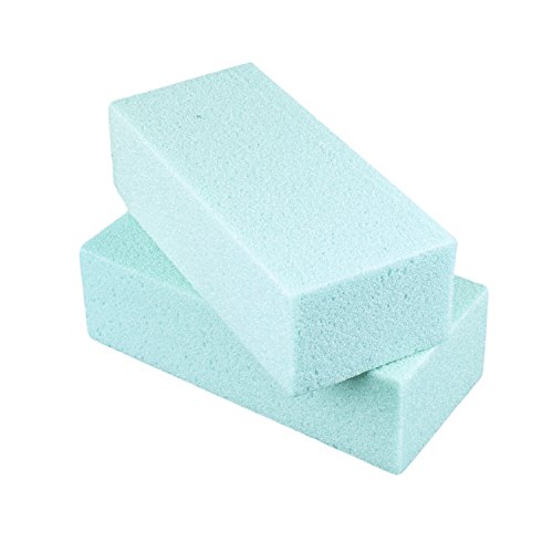Standard Floral Dry Polystyrene Blocks Bricks Green Arts & Crafts Base Lightweight Heavy Duty for Artificial Floral Dried Arrangements Decorations (2 Pack, 7.75″ x 3.5″) by Super Z Outlet