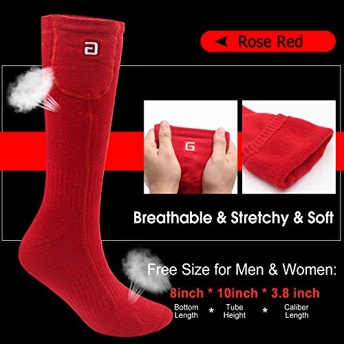 SVPRO Electric Battery Operated Heated Socks Men Women Rechargeable Socks Washable for Winter Hunting Skiing Warming Powered Action Volt USB Heated Socks | The Storepaperoomates Retail Market - Fast Affordable Shopping