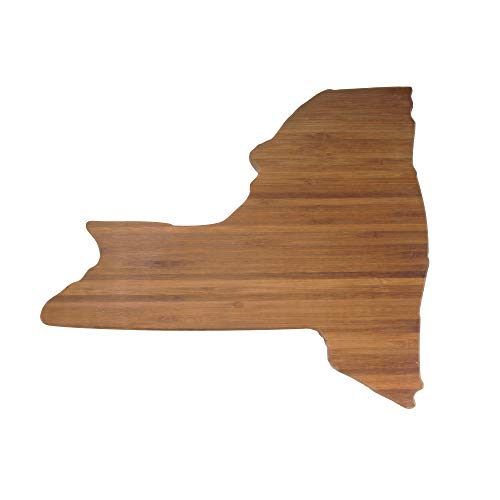 BambooMN New York Silhouette Bamboo Serving and Cutting Board – 1 Unit – 11.25″ x 9.25″ x 0.6″