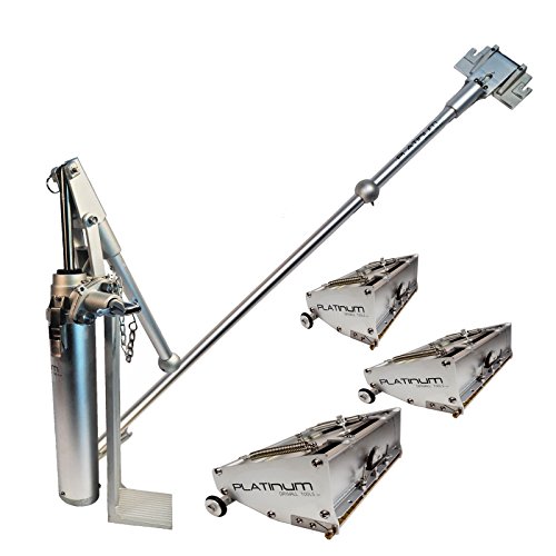 Platinum Drywall Tools 8″/10″ & 12″ Flat Box Finishing Combo w/Handle Compound Pump & Filler