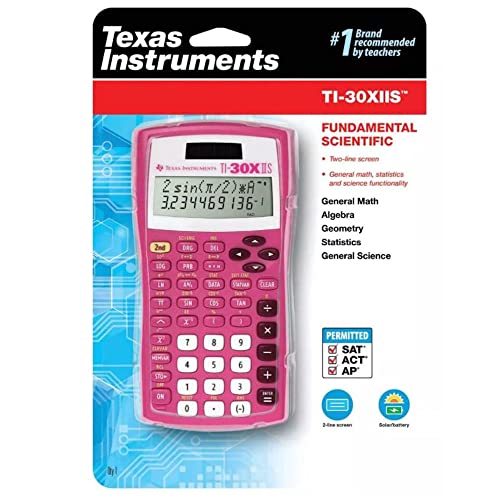 Texas Instruments 30XIIS Student Scientific Calculator – Pink 30XIIS/TBL Soft Pink