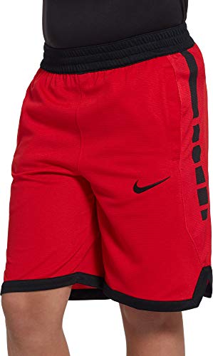 Nike Boys DRI FIT Elite Stripe Basketball Short Red | Black Medium