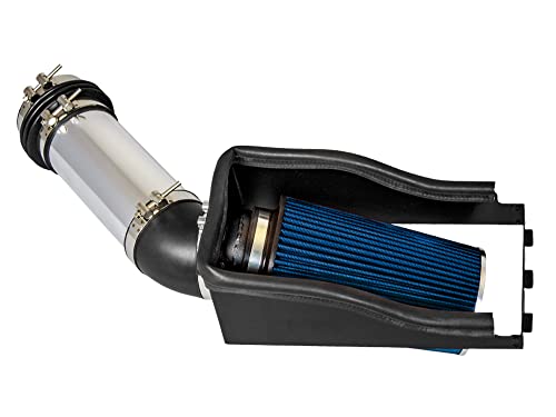 Cold Air Intake System with Heat Shield Kit + Filter Combo BLUE Compatible For 99.5-03 Ford F250/ Ford F350 / Ford Excursion Super Duty 7.3L Turbo Diesel
