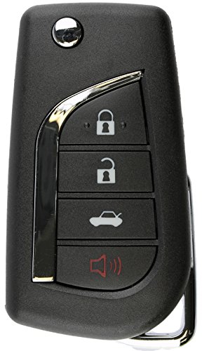 KeylessOption Keyless Entry Remote Uncut Ignition Car Flip Key Fob for Toyota Camry HYQ-12BFB