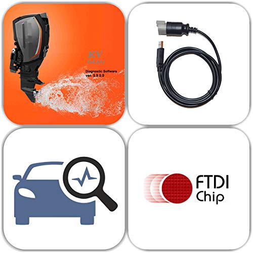 USB Diagnostic Tool Scanner KIT for EVINRUDE Outboard Engine E-TEC/Fitch