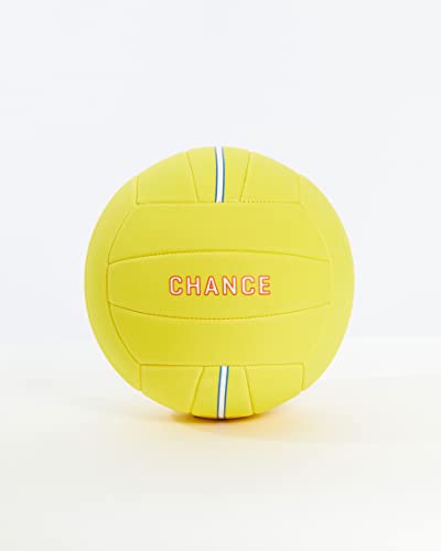 Chance Soft Volleyball – Waterproof Indoor/Outdoor Beach/Pool All-Ages Recreational Training Ball (Size 5) (Splash – Yellow)