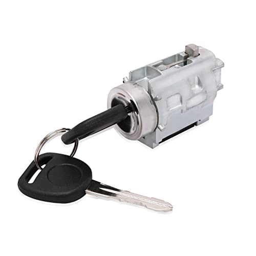 Ignition Lock Cylinder w/Keys & Passlock Chip Starter – Compatible with Chevy Malibu, Impala, Monte Carlo, Pontiac Grand AM, Oldsmobile Alero, Cutlass – Replace D1493F, 12458191, 25832354, 924-719