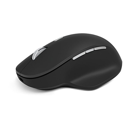 Microsoft Precision Mouse, Black – Comfortable Ergonomic Design, Thumb Rest, 3 programmable Buttons, Bluetooth, Wired, USB. Works with Bluetooth Enabled PCs/Laptops Windows/Mac/Chrome Computers