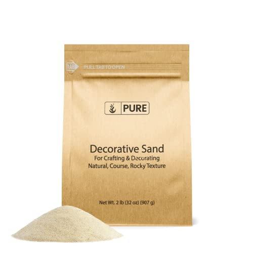 PURE ORIGINAL INGREDIENTS Natural Decorative Sand (2 lbs) Real Sand, Crafts, Decor, Vase Filler