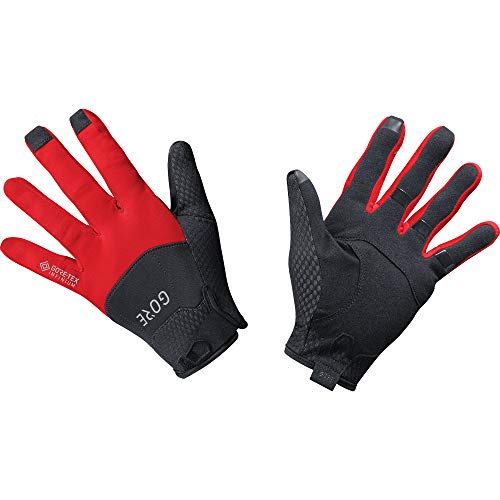 GORE WEAR C5 Gore-TEX INFINIUM Gloves, Black/Red, Medium