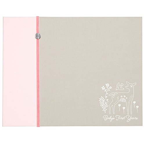 C.R. Gibson Pink Deer Baby’s First Year Memory Book, 12.5″ W x 9.75″ H, 64 Pages
