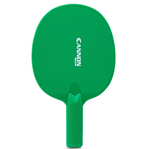 Cannon Sports Ping Table Tennis Paddle – Unbreakable and Weather Resistant for Indoor/Outdoor (Green)