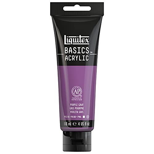 Liquitex BASICS Acrylic Paint, 118ml (4-oz) Tube, Purple Gray