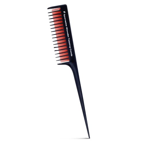 Spornette Little Wonder Teasing Comb (TC-1) – Triple Teasing Comb With A Three Row Comb And Rat Tail Handle For Parting Hair – Adds Volume To Fine, Medium, And Thinning Hair for Women and Men