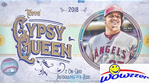 2018 Topps Gypsy Queen Baseball Factory Sealed HOBBY Box with TWO(2) AUTOGRAPHS & Box Topper! Look for Autograph, Memorabilia, Shortprints, Mini Cards & Shohei Ohtani Rookie Cards & Autograph’s!