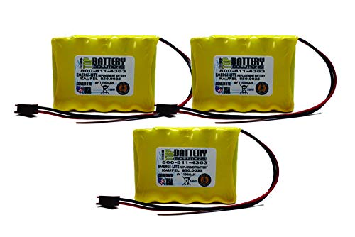 3PC 850.0035 – 850.0035 Emergi-Lite / Kaufel Replacement Battery