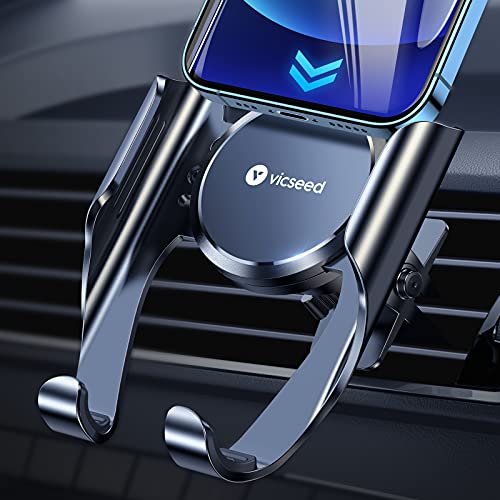VICSEED 𝟮𝟬𝟮𝟯 𝗕𝗲𝘀𝘁 𝗖𝗮𝗿 𝗠𝗼𝘂𝗻𝘁 Car Phone Mount, 𝗨𝗽𝗴𝗿𝗮𝗱𝗲𝗱 Air Vent Phone Holder for Car, Handsfree Cell Phone Car Mount Fit for iPhone 14 13 12 11 Pro Max Mini Plus Samsung