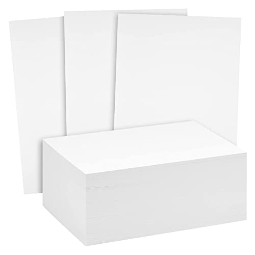 200 Pieces 5×7 Cardstock Postcards, Blank Invitation Printer Paper, Heavy Weight 110lb Cover (300gsm, White)