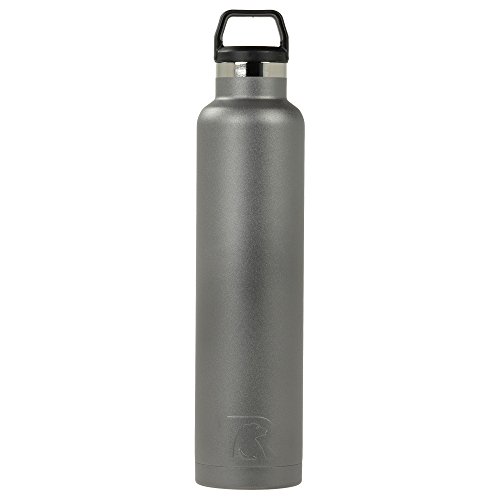 RTIC 26 oz Vacuum Insulated Water Bottle, Metal Stainless Steel Double Wall Insulation, BPA Free Reusable, Leak-Proof Thermos Flask for Hot and Cold Drinks, Travel, Sports, Camping, Graphite Matte
