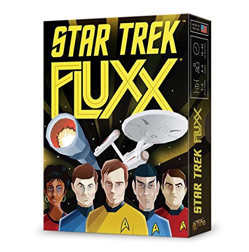 Looney Labs Star Trek Fluxx – Best Card Game Fun Card Games for Adults Teens Kids Family Games Coolest Gifts for Boys and Girls Kids Games Family Board Games 2-6 Players Ages 8 to Adult 100 Cards