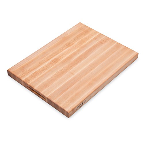 John Boos – R2418 Platinum Commercial Series Maple Wood Edge Grain Reversible Cutting Board, 24 Inches x 18 Inches x 1.75 Inches