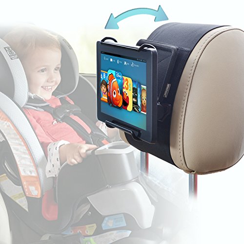 WANPOOL Car Headrest Holder Angle Adjustable Car Headrest Mount Holder for 7 -10 Inch Fire Tablets