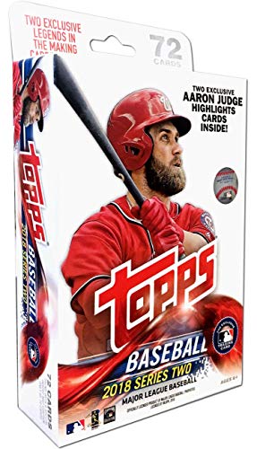 2018 Topps Series 2 Baseball EXCLUSIVE Factory Sealed HUGE 72 Card HANGER Box including (2) Legends in the Making Inserts! Look for RC’S & AUTO’S of SHOHEI OHTANI, Ronald Acuna, Gleyber Torres & More!