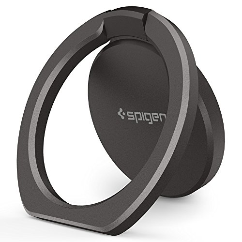 Spigen Style Ring 360 Cell Phone Ring/Phone Grip/Stand/Holder for All Phones and Tablets Compatible with Magnetic Car Mount – Gun Metal