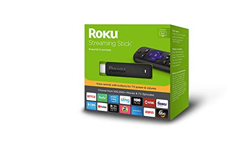 Roku 3800RW Streaming Stick GEN6 with Voice Remote – Black