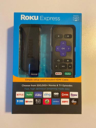 Roku Express HD 1080p Digital Streaming Media Player, 3900RW