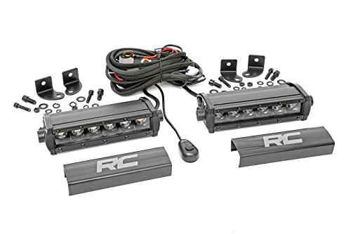Rough Country 6″ Black Series Single Row CREE LED Light Bars | Pair – 70706BL