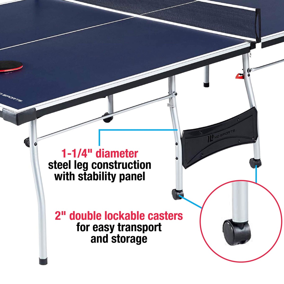 MD Sports Table Tennis Set: Regulation Ping Pong Table with Net – Available in Multiple Styles | The Storepaperoomates Retail Market - Fast Affordable Shopping