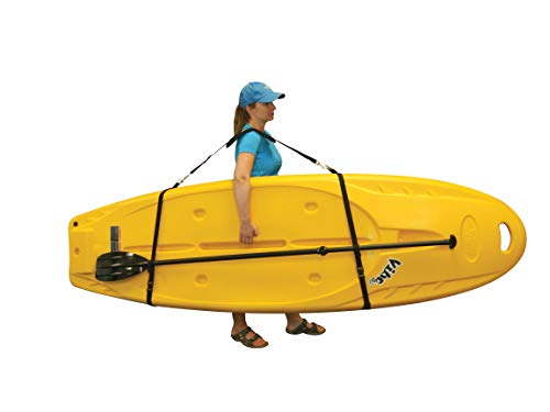 Pelican Boats – Universal SUP & Kayak Comfortable Carrying Shoulder Strap – PS1295-1 – Universal Adjustable Sling with Built-in Paddle Loop