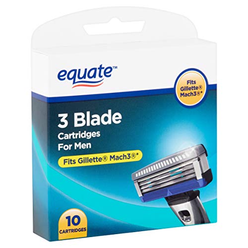 Equate Men’s 5 Blade Razor Blade Refills, 4 Count