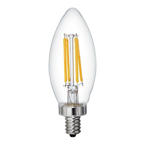 GE Relax 6-Pack 40 W Equivalent Dimmable Soft White B11 BC LED Light Fixture Light Bulb Vintage Soft LED Decorative Candelabra Light Bulb