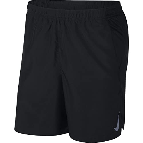 Nike Men’s Challenger Dri-FIT 7” Running Shorts (Small, Black/Black)